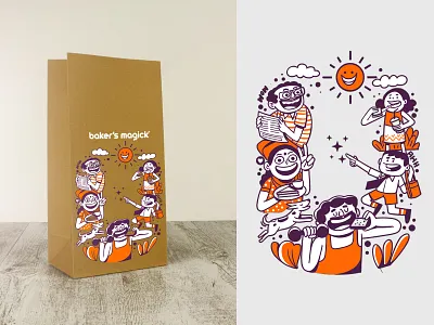 Baker's Magic - Package design branding design expression illustration india logo satishgangaiah ui ux vector