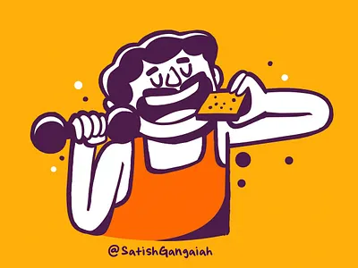 BM branding design dog expression illustration india logo satishgangaiah ui ux vector