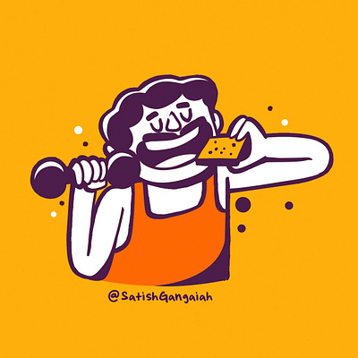 BM branding design dog expression illustration india logo satishgangaiah ui ux vector