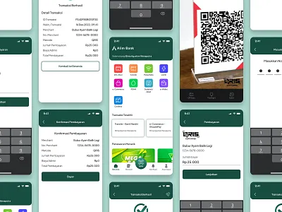 Alim Bank Syariah Mobile App app bank banking branding clean style design flat design green interaction design minimal style mobile mobile apps mobile design modern style payment syariah ui ui design ux ux design