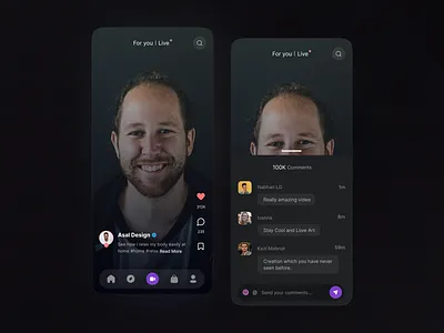 Social Media App Design design mobile app social media social media app social media templates ui uidesign ux