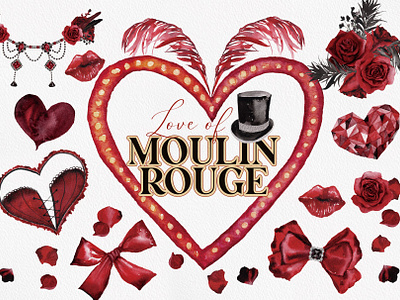 Watercolor - Love of MOULIN ROUGE