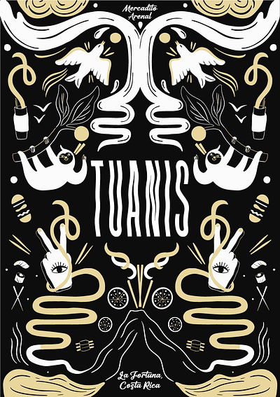Mercadito Arenal Poster <3 branding custom illustration design drawing graphic design illustration logo merchandising poster design poster illustration ui ux vector vector illustration