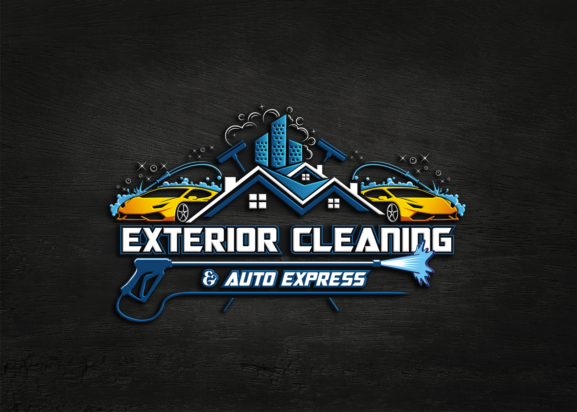 Example of Washing And Cleaning Logo Design
