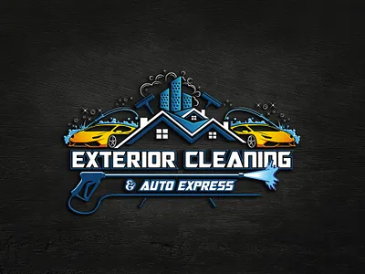 Cleaning and Auto Detailing Company Logo animation automobile branddesign branding business card cleaning company graphic design illustration lettering logo logo design minimalist logo motion graphics pressurewashinglogo trucking logo typography ui ux vector washing logo