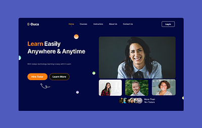 E-learning Portal design e learning figma header header design ui uiux ux web design website