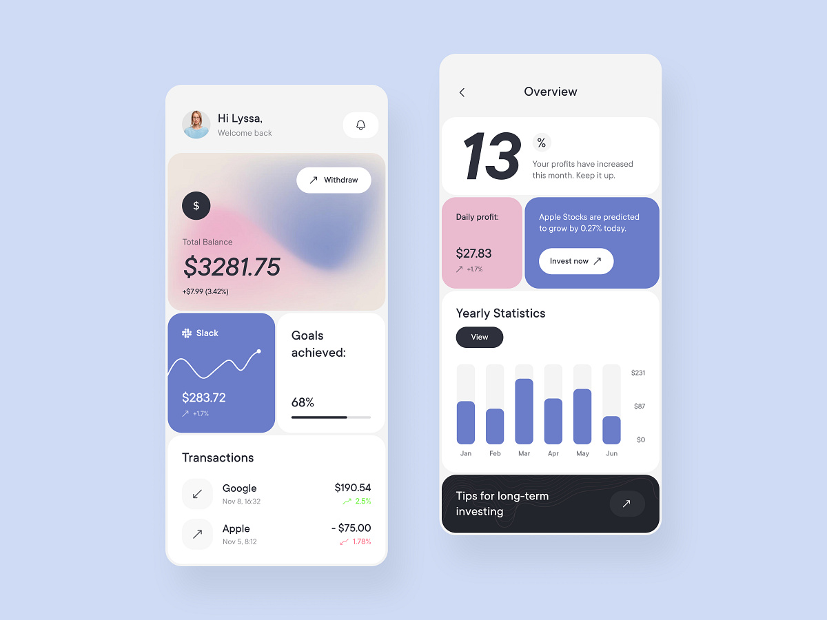 Yieldex - Investments Mobile App by Arounda Product for Arounda on Dribbble