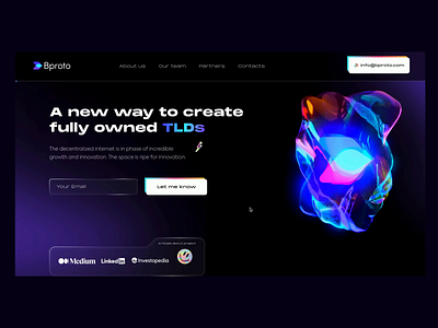 Bproto // Branding & Website 3d 3d objects animation blacklead blacklead studio brand branding crypto cryptocurrency design product project responsive screens transition web website work