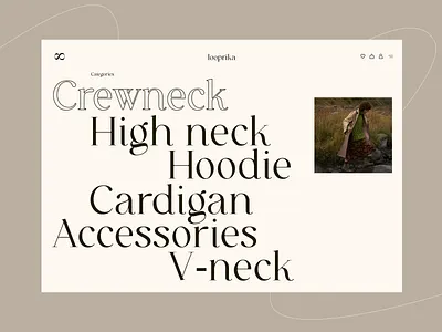 Looprika fashion ecommerce menu e com e commerce eco ecology brend ecom ecommerce fasion menu on line shop shop ui web web design wool wool brend