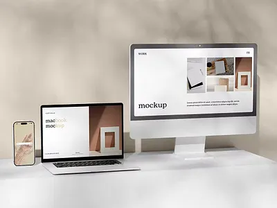 Multi Device Mockup 3d abstract animation app design clean design device display graphic design ios landing page landingpage mockup motion graphics multi devices realistic simple ui uxdesign