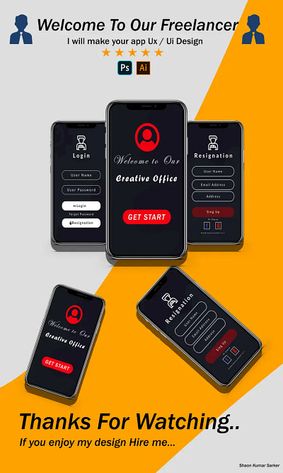 Sample Android App UI/UX Design. 3d adobe illustrator adobe photoshop animation app branding design graphic design illustration logo motion graphics ui ui design ux design vector