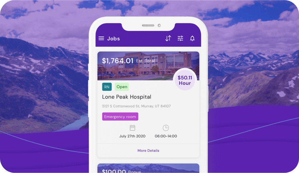 Nursa App Store preview of Profiles animation app gif healthcare illustration motion graphics nursa nurse nurses nursing serbia ui ux