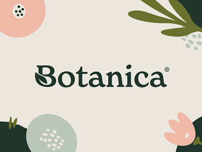 Botanica blossom botanic botanica brand branding design floral flower green icon leaf logo logodesign mark minimal natural nature plant tree wordmark