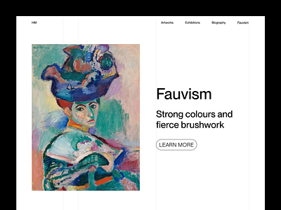 Fauvism - Tribute to Henri Matisse art artgallery brutalism fauvism grotesk light matisse museum painter painting simplicity ui website