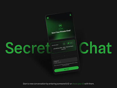 The Mask (Private Message Application) chat chat application message private chat secure chat ui ux