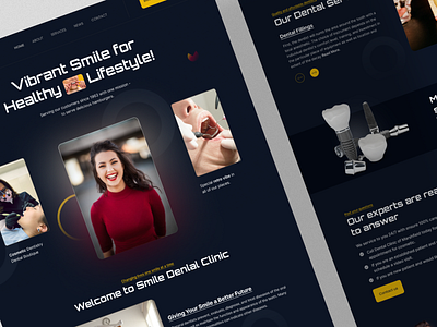 Dental Clinic Website Template booking clinic website dental clinic website dental clinic website template health care landingpage medical care medical landing page ui ux web design website design