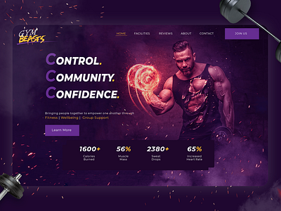 GYM Beasts branding design graphic design logo typography ui ux