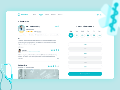 Appointment booking module for medical service app booking branding clean daily daily ui design doctor health app healthcare healthy app illustration medical minimal ui ux web design website