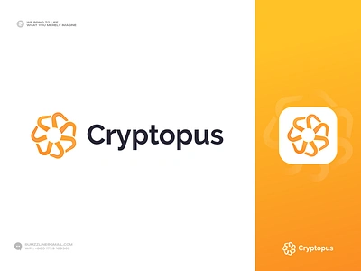 Crypto Logo, blockchain, web3 , bitcoin logo, Octopus Logo blockchain logo branding coin logo crypto logo cryptocurrency logo digital money ecommerce finance financial fintech flat minimal minimalist graphic design logo logo designer logodesign modern logo monogram octopus rumzzline symbol vector web3