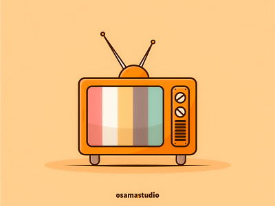 Drawing TV in Adobe Illustrator 3d branding clean design illustration logo motion graphics record ui ux vector