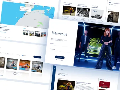 Intranet app for VW app branding intranet ui