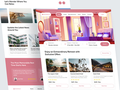 Bookingjo - Booking Hotel Landing Page agency booking booking hotel destination hotel landing landing page page property travel ui ui design uiux ux web design website website booking hotel