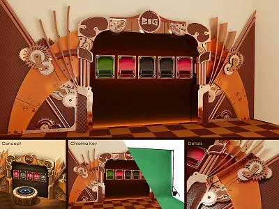 Live show background (casino roulette) 3d background casino design illustration live show logo roulette ui игра