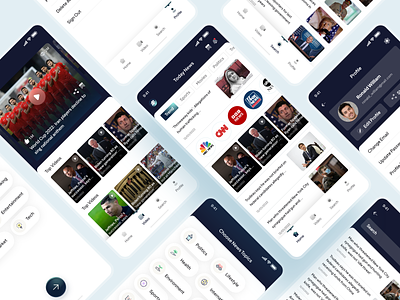 News App Design app development app screens design graphic design mobile app news app ui ux