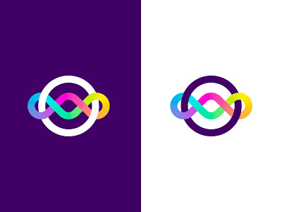 infinIT - Logo for IT company branding colors creative logo creative logo design dna freelance logo gradient infinity it logo design loop modern logo orbit rgb tech visual identity design