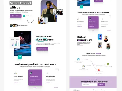 Digital Marketing Agency Landing Page app ui app ui design landing page ui ui design uiux