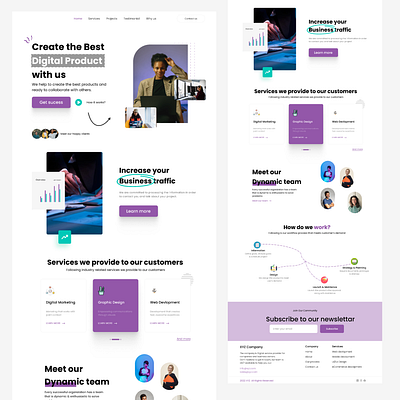 Digital Marketing Agency Landing Page app ui app ui design landing page ui ui design uiux
