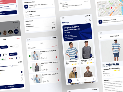 Fashy (E-commerce Mobile App) app branding cart design clean design design e commerce e commerce mobile app e commerce mobile design e commerce ui design fashion mobile app fashion ui design filter product ui design illustration mobile app mobile app design mobile design ui ui design ux ux design