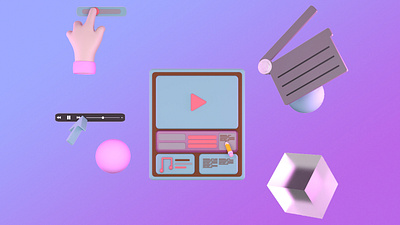 3D ILLUSTRATOR 3d animation branding design illustration ui ux
