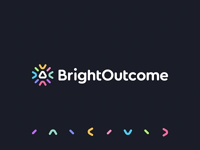 Bright Outcome - abstract modern logo design. abstract logo branding burst data energy healthcare identity it light logo medical power software spectrum sun tech technology triangle