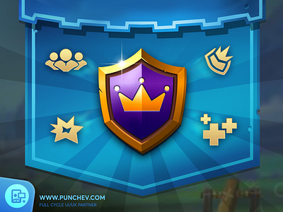 Kingdom Boss - Iconography boss design gui icons kingdom punchev shield ui ux