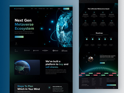 Metaverse branding design figma metaverse ui web design