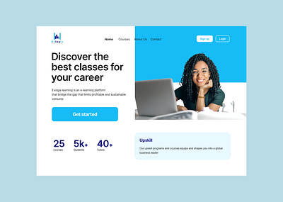 E-learning UI branding graphic design ui ux