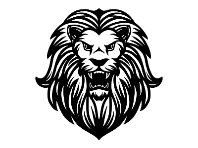 Lion Vector design drawing head illustration illustrator leo line lines lion mane mascot procreate roar series teeth texture tshirt vector vectoring work