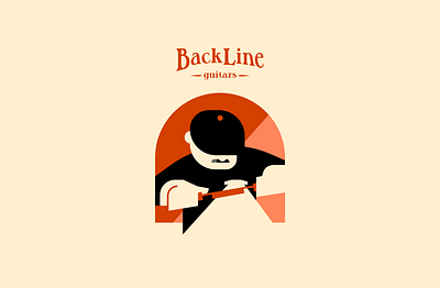 Backline Guitars branding clothing craftsmen design graphic design guitar illustration logo merch minimal simple woodworking