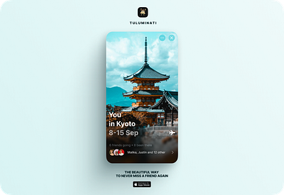 Travel card card photo rounded corners smooth social travel ui ux