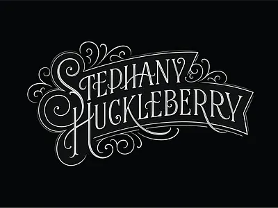 Stephany Huckleberry calligraphy design hand lettering lettering logo logotype type typography