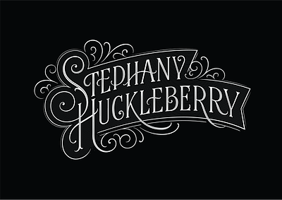 Stephany Huckleberry calligraphy design hand lettering lettering logo logotype type typography