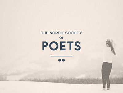 The Nordic Society of Poets brand identity branding logo typography