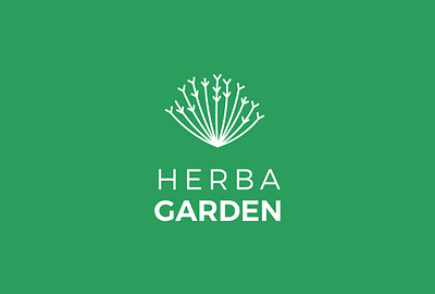 Herba Garden branding logo typography