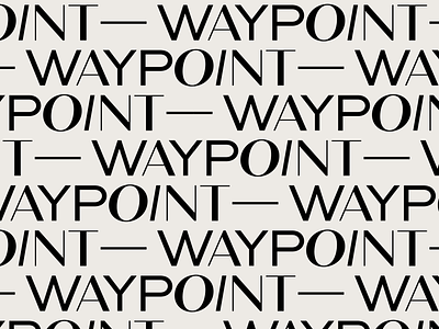 Waypoint Logo Pattern black brand identity bw logotype pattern