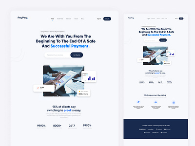 Payment site redesign design finacial payment productdesign ui ux web