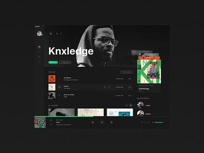 Spotify - UI Redesign Concept design design inspiration figma mac minimal minimalist music music app redesign spotify ui