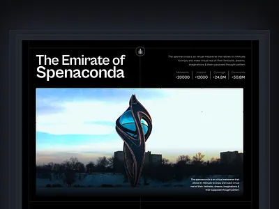 Emirate of Spenaconda Hero Section (Page) design landing page landingpage minimal product design ui uidesign uiux user experience design user interface design ux ux design uxdesign webdesign website website design