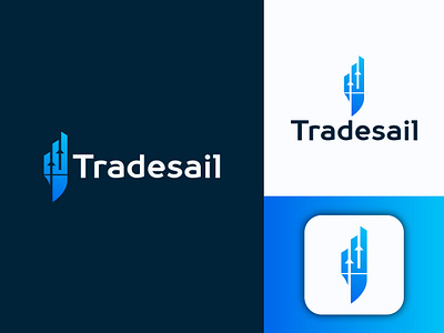 Tradesail Logo Design brand brand design brand logo brandidentity branding branding logo company logo design gradient logo illustration logo logo brand logo branding logo design logo inspiration logos sail logo trade logo trading vector