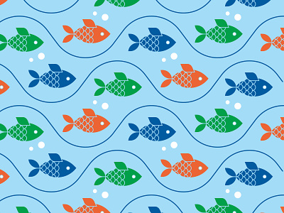 Fish Pattern Design algae compostable design fish health illustration logo marine ocean oil packaging pattern shopify supplement sustainable water website wellness